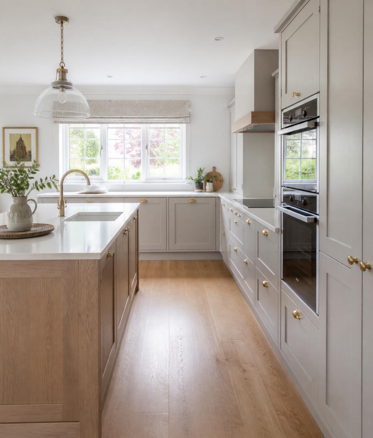 Bright modern kitchen interior