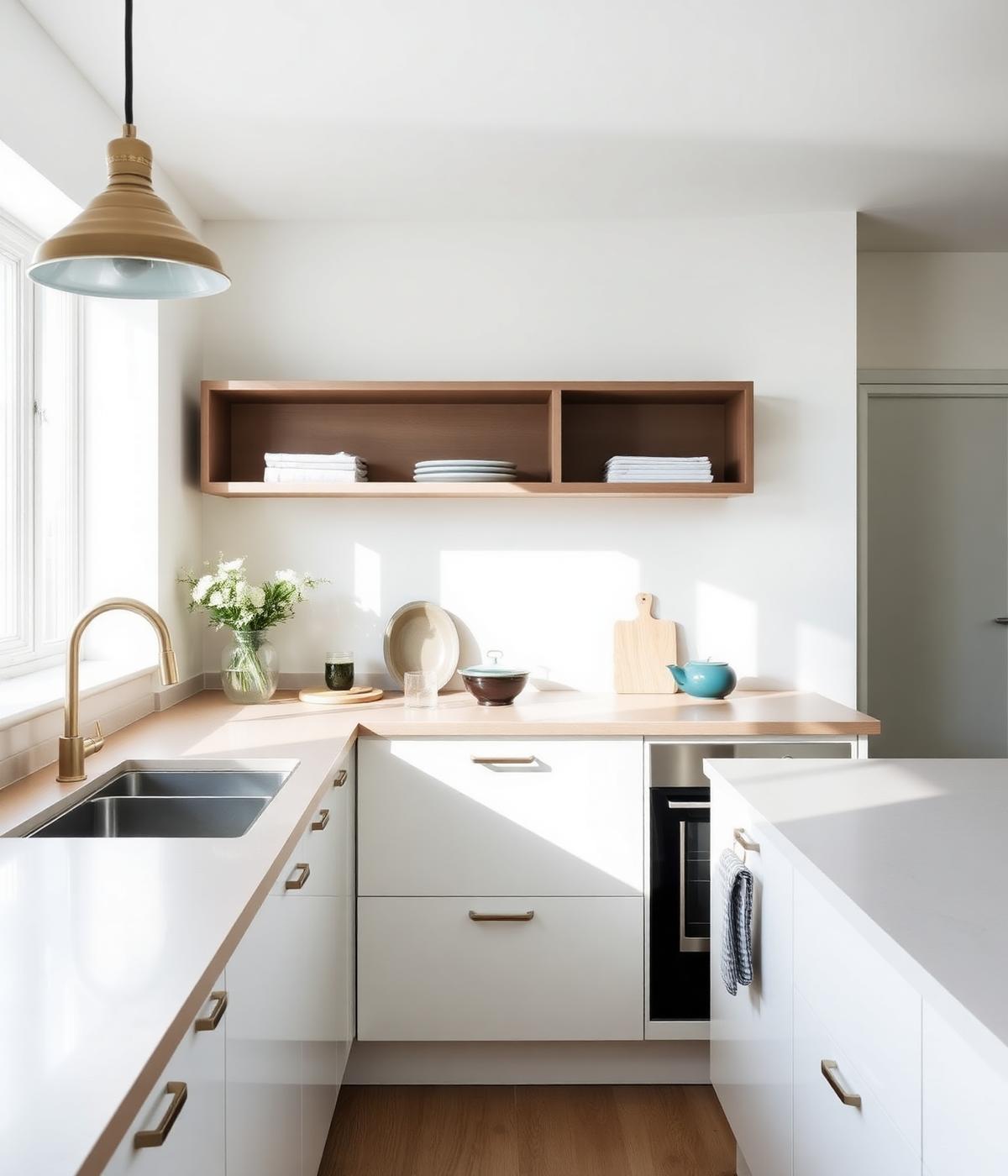 Bright modern kitchen interior